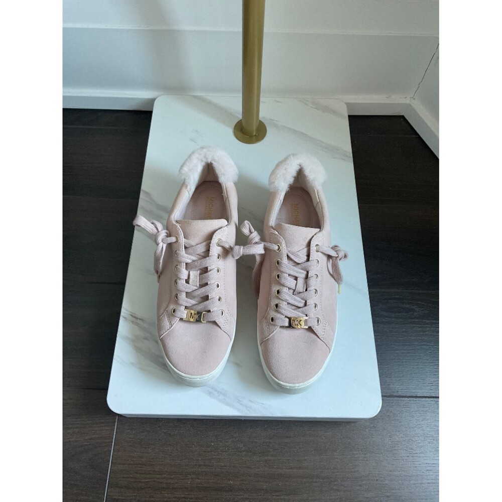 Michael Kors Platform Suede Sneaker - Picture 2 of 7
